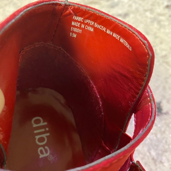 Red Suede Ankle Boots by “Diba” size 9 1/2. - Picture 8 of 8